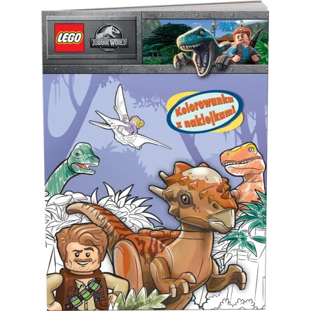Lego Jurassic World Kolorowanka Z Naklejkami 5+