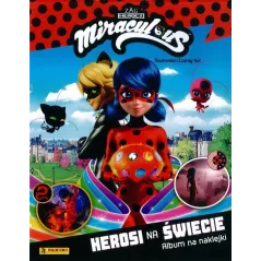 ALBUM NA NAKLEJKI + NAKLEJKI MIRACULOUS BIEDRONKA I CZARNY KOT HEROSI NA ŚWIECIE - Panini
