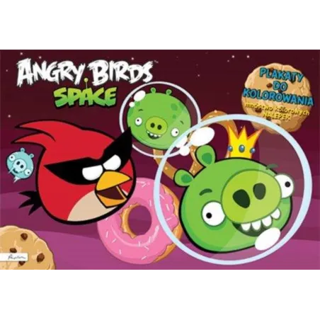 Angry Birds Space. Plakaty Do Kolorowania Z Naklejkami