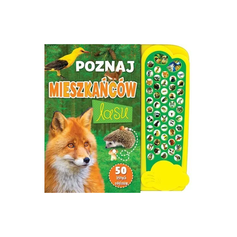 POZNAJ MIESZKAŃCÓW LASU. 50 LEŚNYCH ODGŁOSÓW. KSIĄŻKA DŹWIĘKOWA