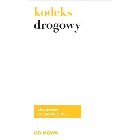 KODEKS DROGOWY - od.nowa