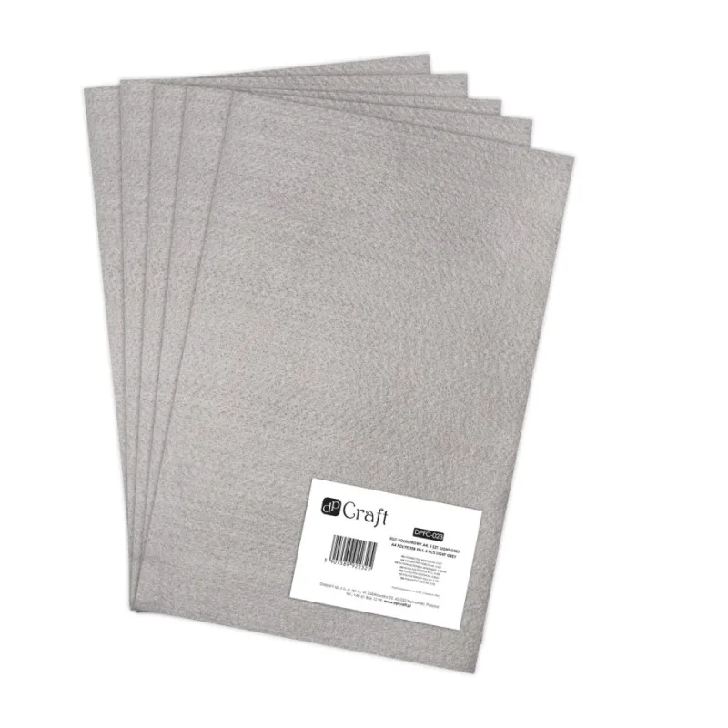 FILC POLIESTROWY A4 5 SZTUK LIGHT GREY