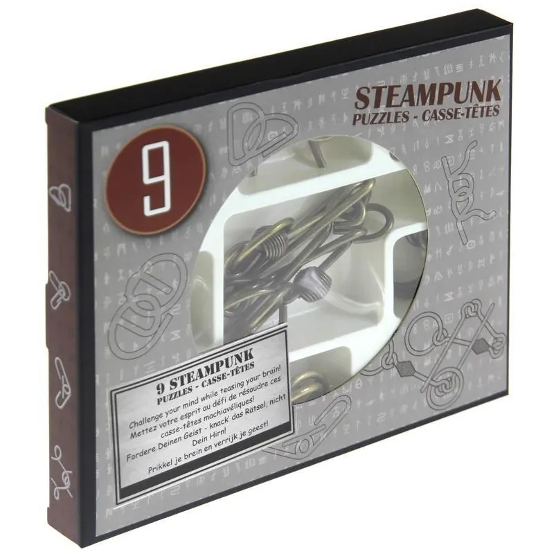 ŁAMIGŁÓWKI METALOWE STEAMPUNK ZESTAW NIEBIESKI 9 SZTUK 8+