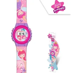 ZEGAREK CYFROWY ECO FAIRIES PRINCESS KIDS EUROSWAN