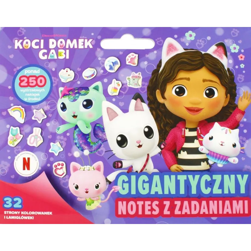 KOCI DOMEK GABI. GIGANTYCZNY NOTES Z ZADANIAMI