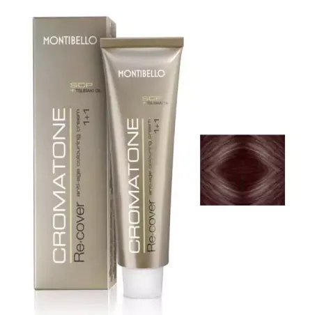 MONTIBELLO CROMATONE RECOVER KREMOWA FARBA 5.63 TOFFEE BRUNETTE Z OLEJKIEM TSUBAKI