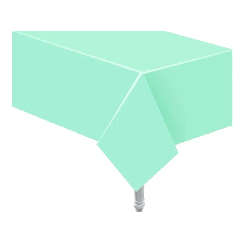 MIĘTOWY OBRUS PAPIEROWY NA STÓŁ IMPREZOWY URODZINY PARTY 132X183CM GODAN