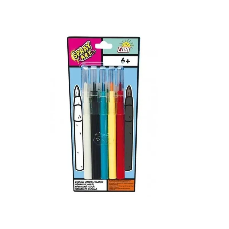 ZESTAW UZUPEŁNIAJĄCY FLAMASTRY 5 SZTUK COBI