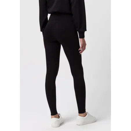 Legginsy Czarne Wysoki Stan Elastyczna Talia Rozmiar M Les Lunes