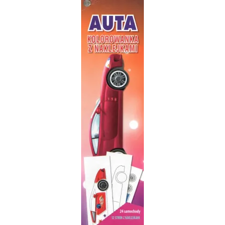 Auta Kolorowanka Z Naklejkami