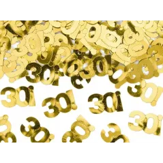Konfetti Metalizowane Liczba 30 Partydeco