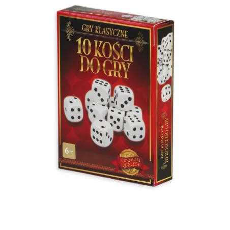 Kości Do Gry Klasyczne Białe Do Gier Planszowych  Ambassador
