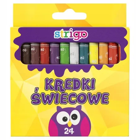 Kredki Świecowe 24 Szt. Stigo