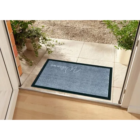 Welcome Wycieraczka Antypoślizgowa Szara 45 X 75 Cm Gumowy Spód