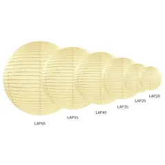Lampion Papierowy Kremowy 35 Cm