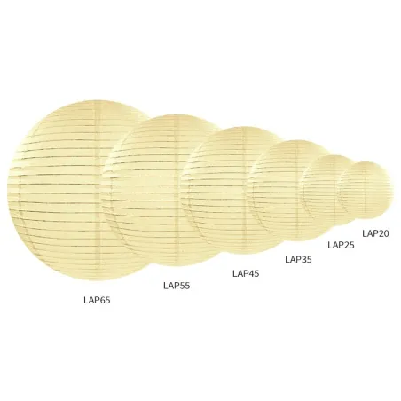 Lampion Papierowy Kremowy 35 Cm