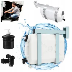 POJEMNIK NA WODĘ 25L TIR BUS LAWETA NA STELAŻU Z DOZOWNIKIEM MYDŁA LOKHEN SQUARE