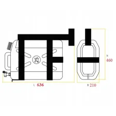 Pojemnik Na Wodę 25L Tir Bus Laweta Na Stelażu Z Dozownikiem Mydła Lokhen Square
