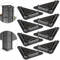 REGAŁ MAGAZYNOWY METALOWY 3W1 CZARNY 180X90X30 5X175 KG DOOC