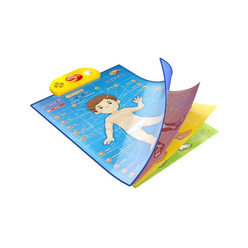 INTERAKTYWNE EDUKACYJNE PLAKATY ANATOMIA CZŁOWIEKA 4 SZT DUMEL DISCOVERY 5+ II GATUNEK