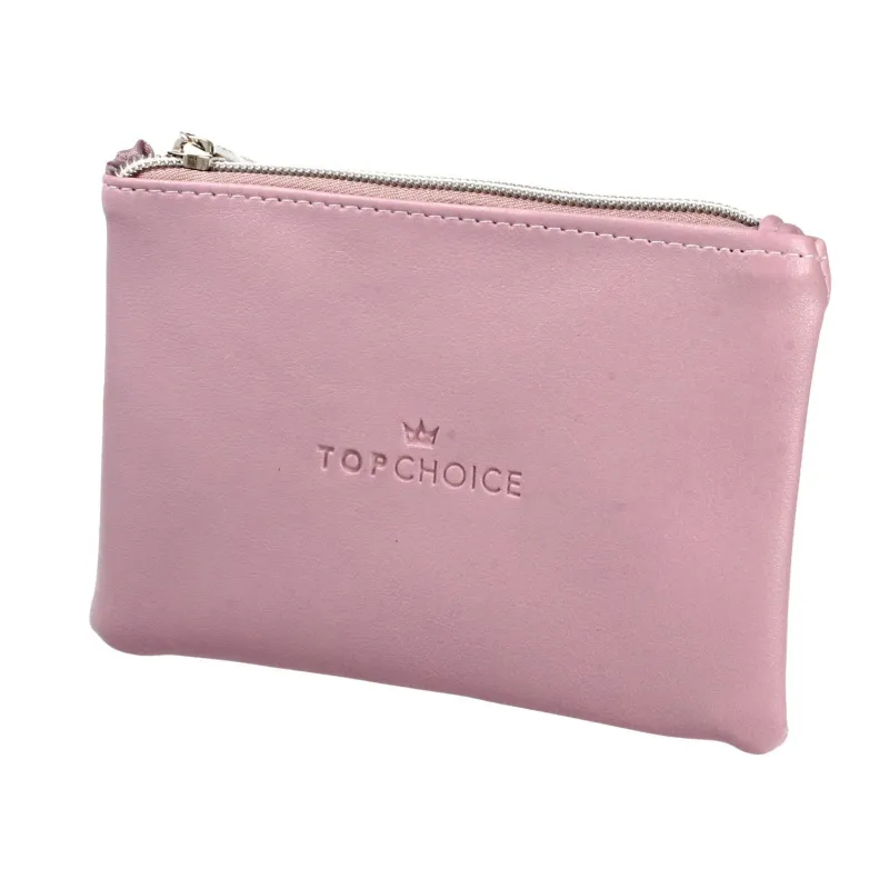 KOSMETYCZKA DAMSKA TOP CHOICE LEATHER MIĘKKA ECO-SKÓRA 15,5x10 CM