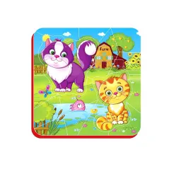 PUZZLE PIANKOWE MAGNETYCZNE KOTKI ROTER KAFER 3+