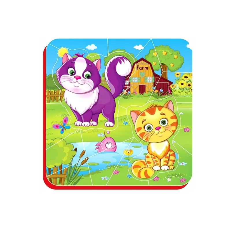 PUZZLE PIANKOWE MAGNETYCZNE KOTKI ROTER KAFER 3+