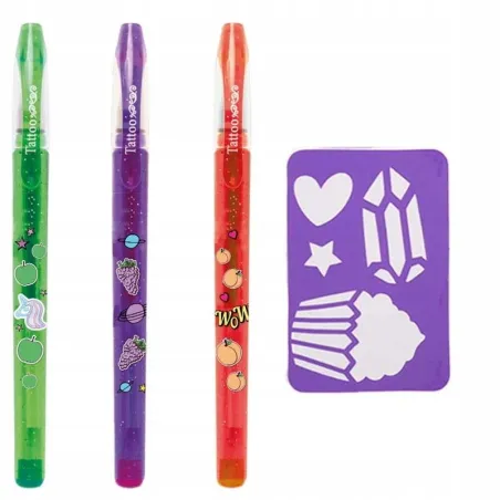 Create It! Pisaki Do Tatuażu Zapachowe + Wzorniki 5+