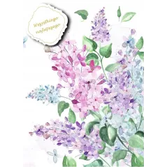 KARNET OKOLICZNOŚCIOWY WSZYSTKIEGO NAJLEPSZEGO Z DOWIESZKĄ BEZ NAPISU B6