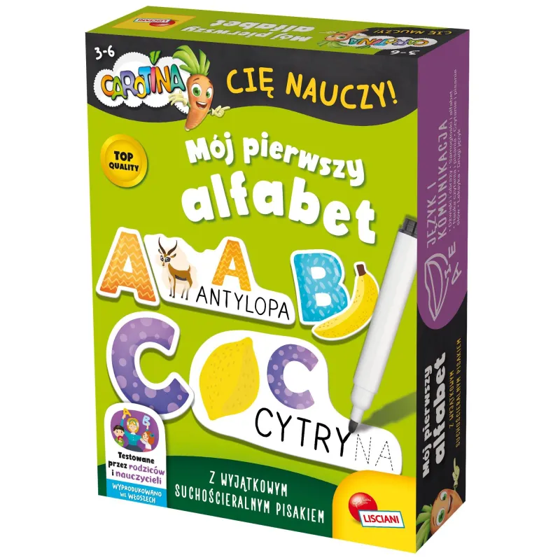 Lisciani Carotina cię nauczy! Mój pierwszy alfabet 304PL102341