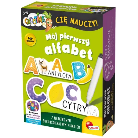 Lisciani Carotina Cię Nauczy! Mój Pierwszy Alfabet 3-6 Lat