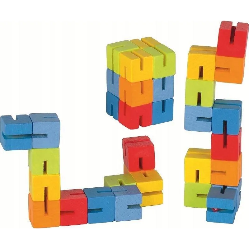 KLOCKI ELASTYCZNE MINI UKŁADANKA GOKI 3+