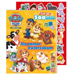 PSI PATROL. NA POMOC ZWIERZAKOM. BAW SIĘ! KSIĄŻECZKA Z NAKLEJKAMI