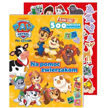 PSI PATROL. NA POMOC ZWIERZAKOM. BAW SIĘ! KSIĄŻECZKA Z NAKLEJKAMI