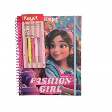 Fashion Girl. Najlepsze Przyjaciółki. Kolorowanka Z Markerami