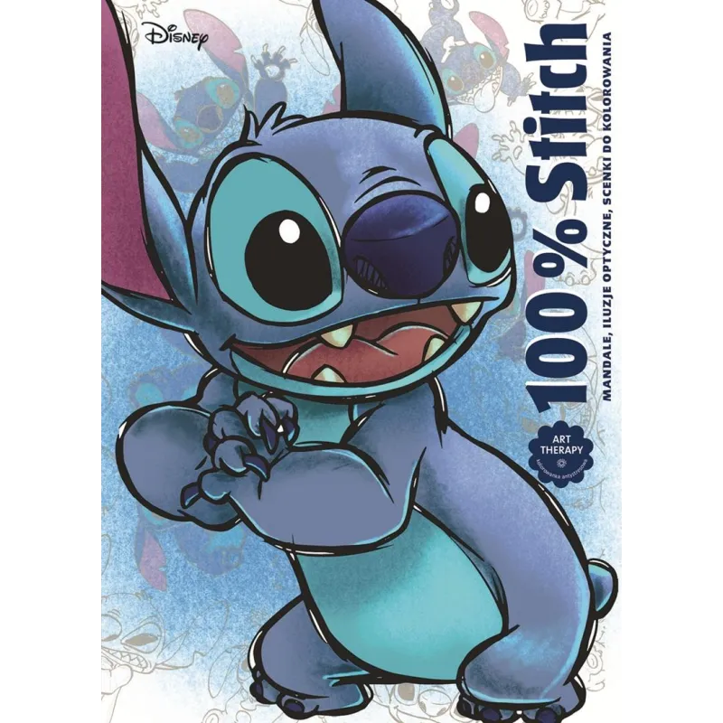 DISNEY 100% STITCH. MANDALE, ILUZJE OPTYCZNE, SCENKI DO KOLOROWANIA. ART THERAPY