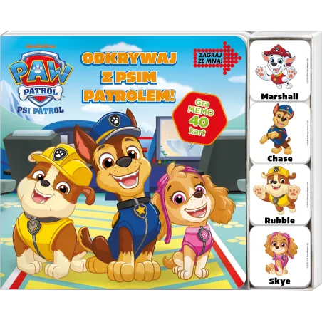 Psi Patrol. Odkrywaj Z Psim Patrolem! Zagraj Ze Mną. Książka Z Grą Memo