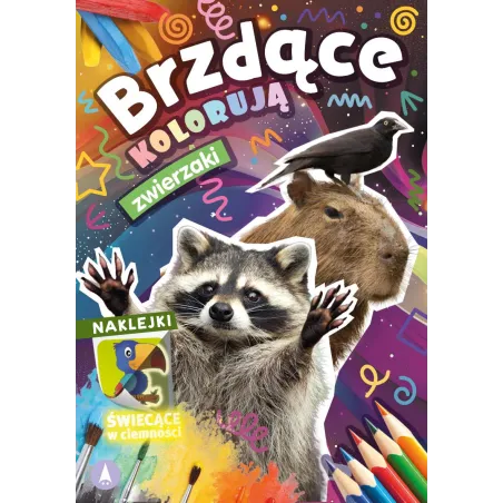 Zwierzaki. Brzdące kolorują naklejki świecące w ciemności