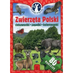 Zwierzęta polski poznaję przyrodę naklejki