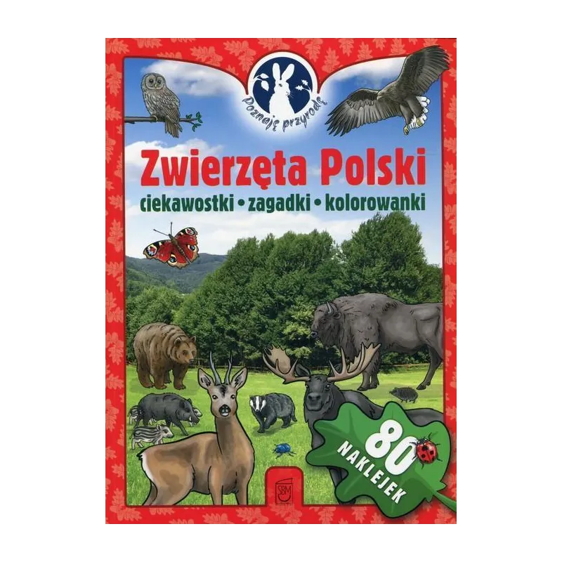 Zwierzęta polski poznaję przyrodę  naklejki