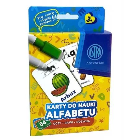KARTY DO NAUKI ALFABETU 3+