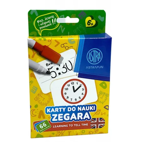 Karty Do Nauki Zegara 6+