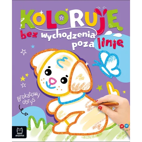 Piesek. Brokatowa Kolorowanka