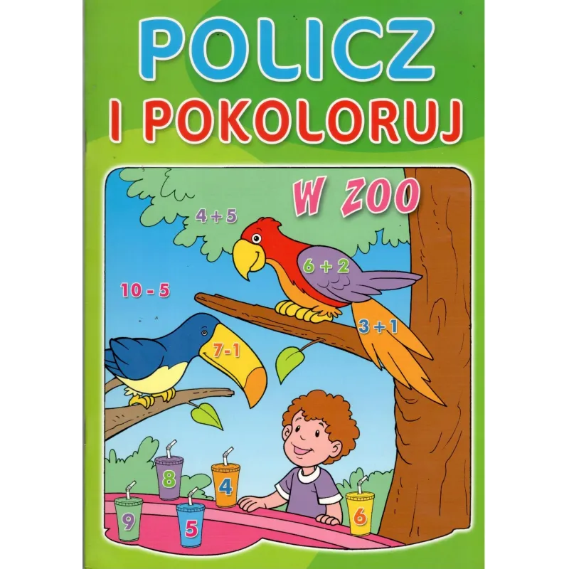 W ZOO. POLICZ I POKOLORUJ