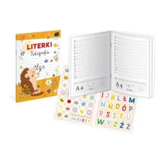 LITERKI. KALIGRAFIA. KSIĄŻECZKA Z NAKLEJKAMI