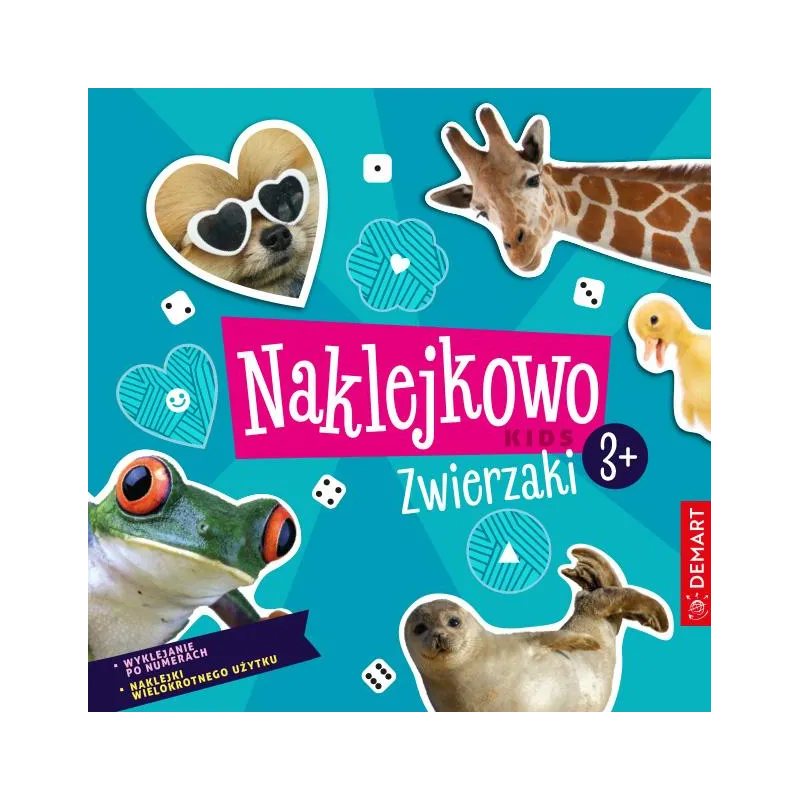 Naklejkowo Kids. Zwierzaki 3 Anna Borchard,Monika Sarwińska-Niewielska