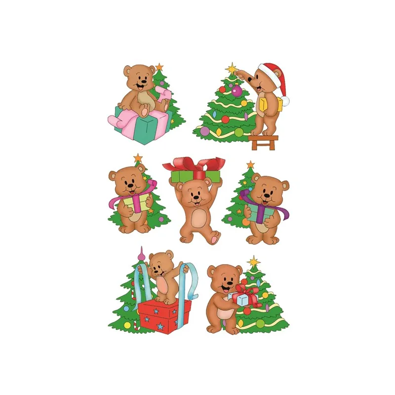 NAKLEJKI OZDOBNE MISIE ŚWIĄTECZNE - Herma