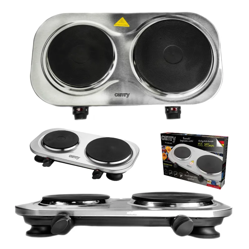 DWUPALNIKOWA KUCHENKA ELEKTRYCZNA CAMRY CR 6511 INOX II GATUNEK