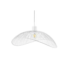 LAMPA WISZĄCA 50 CM BIAŁA METALOWA E27 ACTIVEJET HOLLY 6