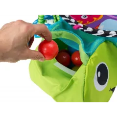 MATA EDUKACYJNA KOJEC DLA DZIECI 3W1 ŻÓŁW Z PIŁECZKAMI 0M+